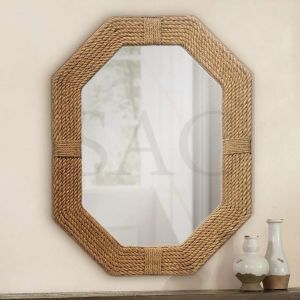 Handmade Jute Wall Mirror