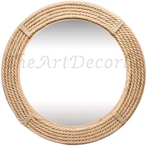 Nautical Coastal Round Rope Mirror