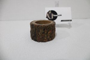 Round Wooden Bark Napkin Ring Natural Wood Bark Napkin Holder from tradnary