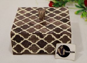 Resin Inlay Box in Leaf Design Gift Packaging Box Resin Box from Tradnary