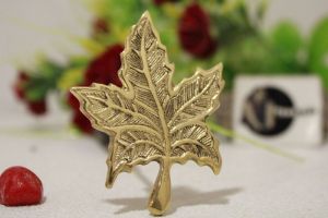 Maple Leaf Shape Brass Knob Brass Cabinet Knob From Tradnary