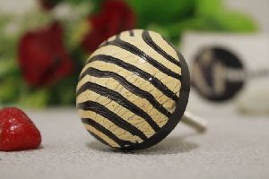 Zebra Pattern Horn Knob Antique Cabinet Knobs From Tradnary
