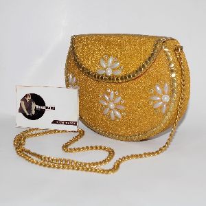 Fancy Beaded Clutch Hand Jewelry Handbag From Tradnary