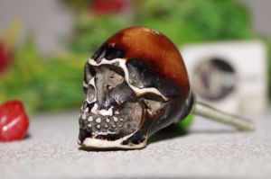 Antique Skull Shape Furniture Knob