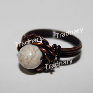 Copper Finger Ring In Modern Design For Healing Skin Copper Finger Ring From Tradnary