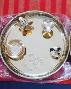 Pooja thali | brass pooja plates