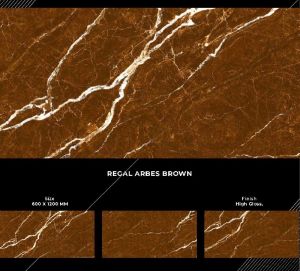 600x1200mm Regal Arbes Brown Finish Ceramic Tiles