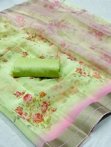 organza silk sarees