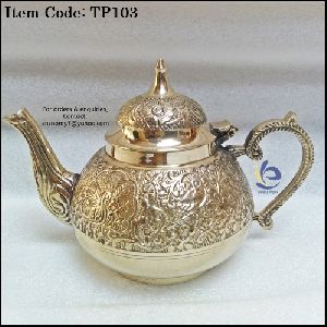 Brass Teapot Rajwadi