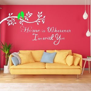 Home is Wherever I'm With You Quote Design