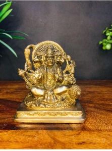 Brass Panchmukhi Hanuman Statue