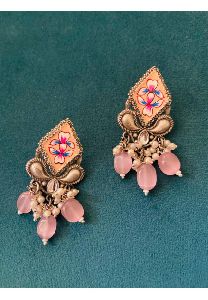 Meenakari Enamel Stone Danglers