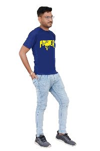 Blue Punisher Printed T-Shirt