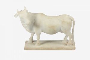 Marble Cow Statue