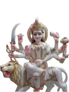 White Marble Durga Statue