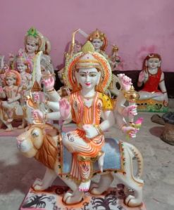 White Marble Vaishno Devi Statue