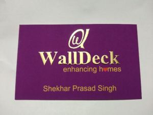 gold foil printing card