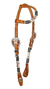 Leather Conch Horse Headstall