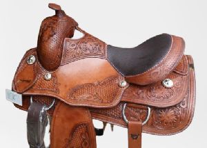 Leather Horse Western Big Horn Hot Seat Saddle