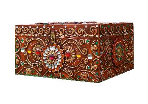 Paper Mache Jewellery Box for Utility and Decor - Khazana