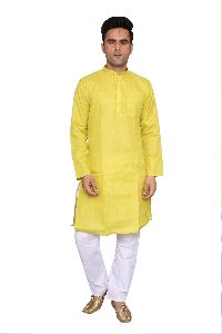 HALDI COLOUR KURTA PAJAMAS