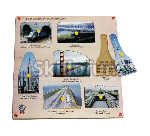 Magnetic King Size Identification Tray - Seven Wonders of The Modern World