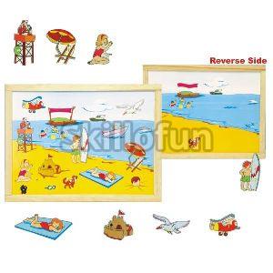 Magnetic Twin Play Tray - The Beach