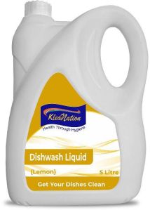 Kleanation Dishwash Liquid 5 Ltr With Lemon Fragrance