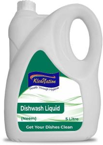 Kleanation Dishwash Liquid 5 Ltr With Neem Fragrance