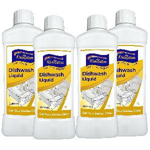 Kleanation Dishwash Liquid Gel Combo (Pack of 4), Kitchen Grease Cleaner for All Utensils, Lemon