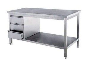 Stainless Steel Drawer Table