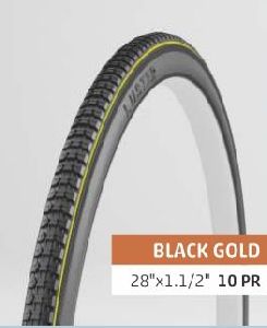 Black Gold Bicycle Tyre