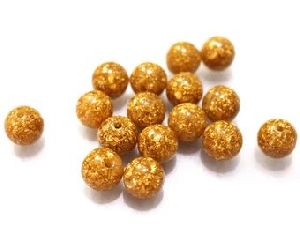 Gold Foil Beads