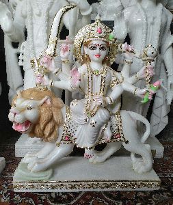 Maa Durga Marble Statue