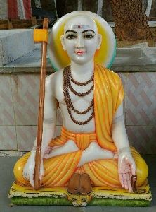 White Marble Shankaracharya Statue