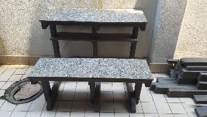 recycled plastic benches & chairs