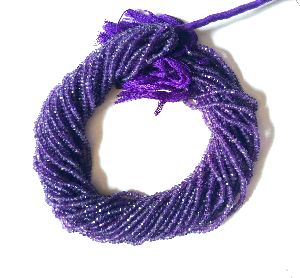 Amethyst Faceted Rondelle Beads