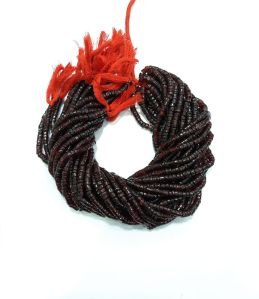 Garnet heishi beads