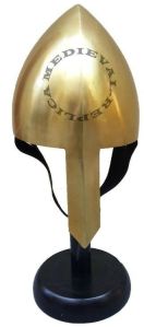 Halloween Steel Armor Norman Cap Helmet Medieval Costume Crusader Armour Helmet