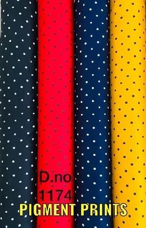 Pigment Printed Rayon Fabric
