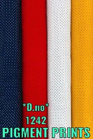 Pigment Printed Rayon Fabric
