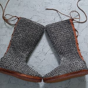 Leather Chainmail Shoes