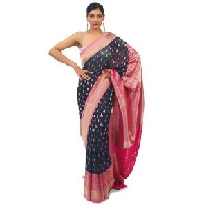 Dark Blue Soft Georgette Saree