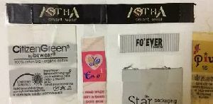 Damask Woven Cloth Label