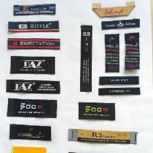Damask Woven Cloth Label