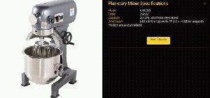 Planatory mixer