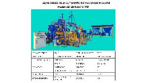 39-40 BRICKS FULLY AUTOMATIC FLY ASH BRICKS MACHINE