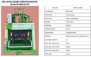 EGG LAYING DOUBLE VIBRATOR MACHINE