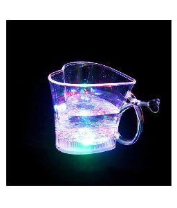 Heart Shape Activated Blinking Led Glass Cup