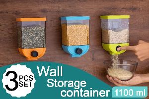 Wall Mounted Grain Storage Box Cereal Dispenser